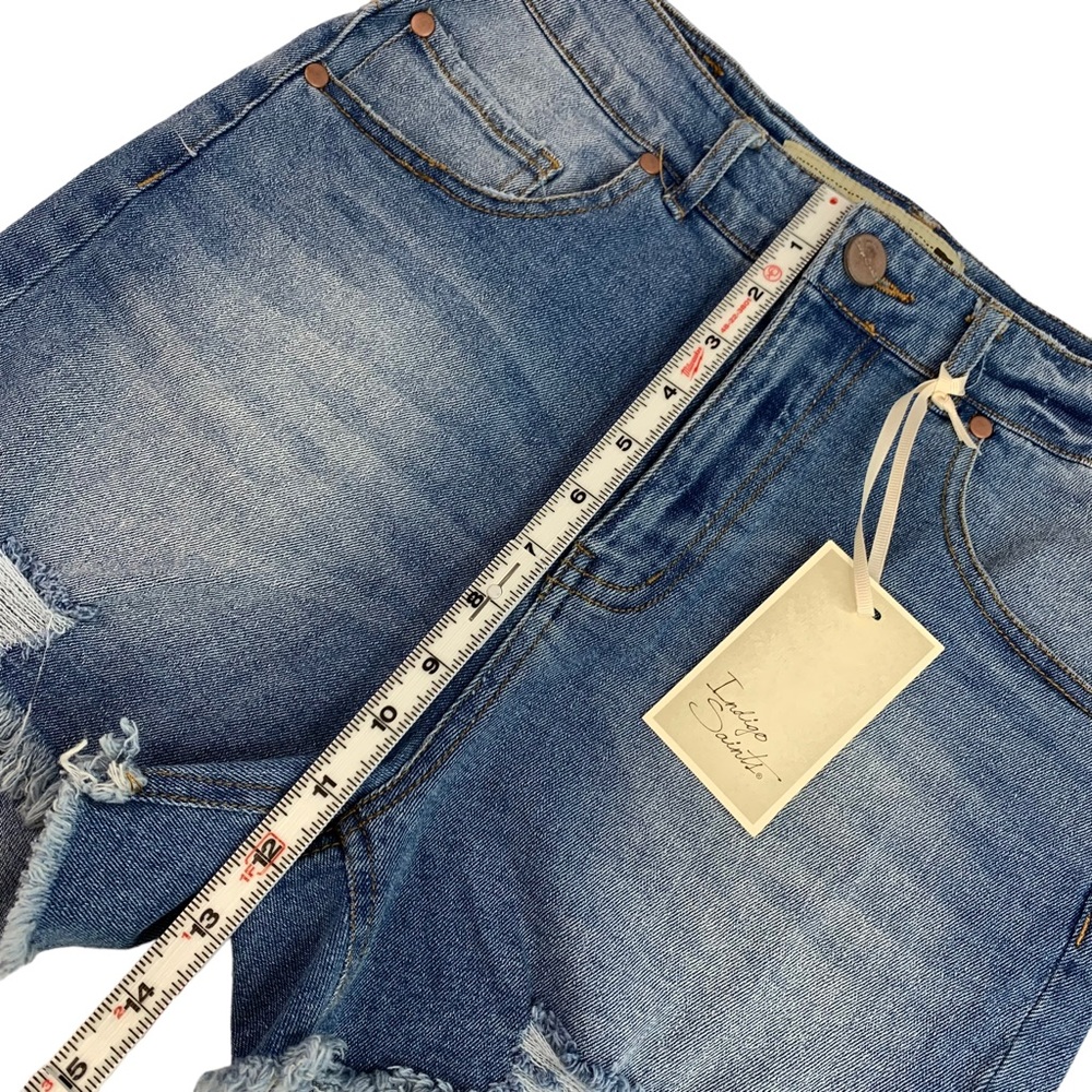 Indigo Saint Premium Denim Women’s Shorts Size 4, Waist 27 - Picture 9 of 9